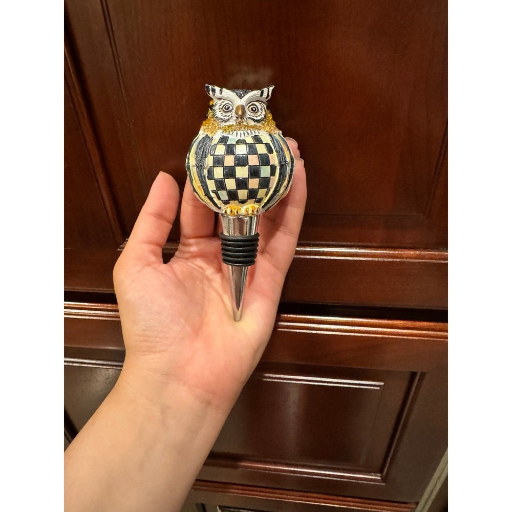 Mackenzie Childs owl wine stopper
